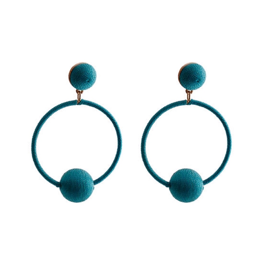 Crown & Ivy Large Frontal Hoop Earrings